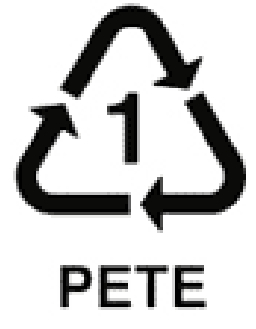Polyester recycling symbol
